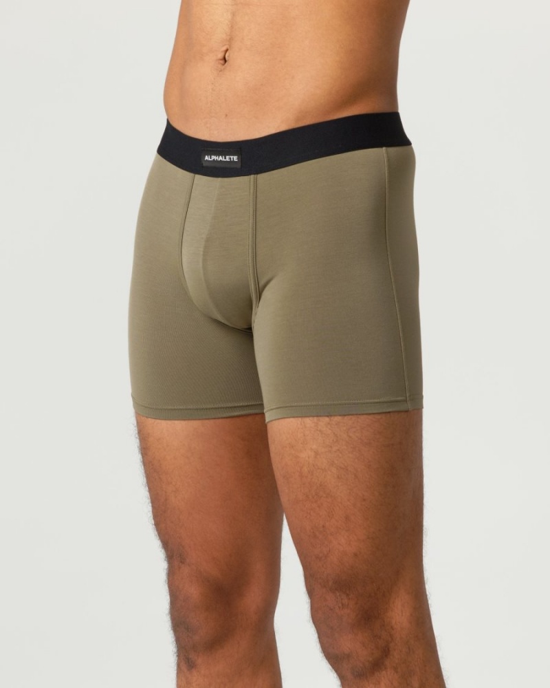 Alphalete Classic Bokserin Brief 3pk Miesten Alusvaatteet Autumn / Willow / Linen | JIWQY-3529