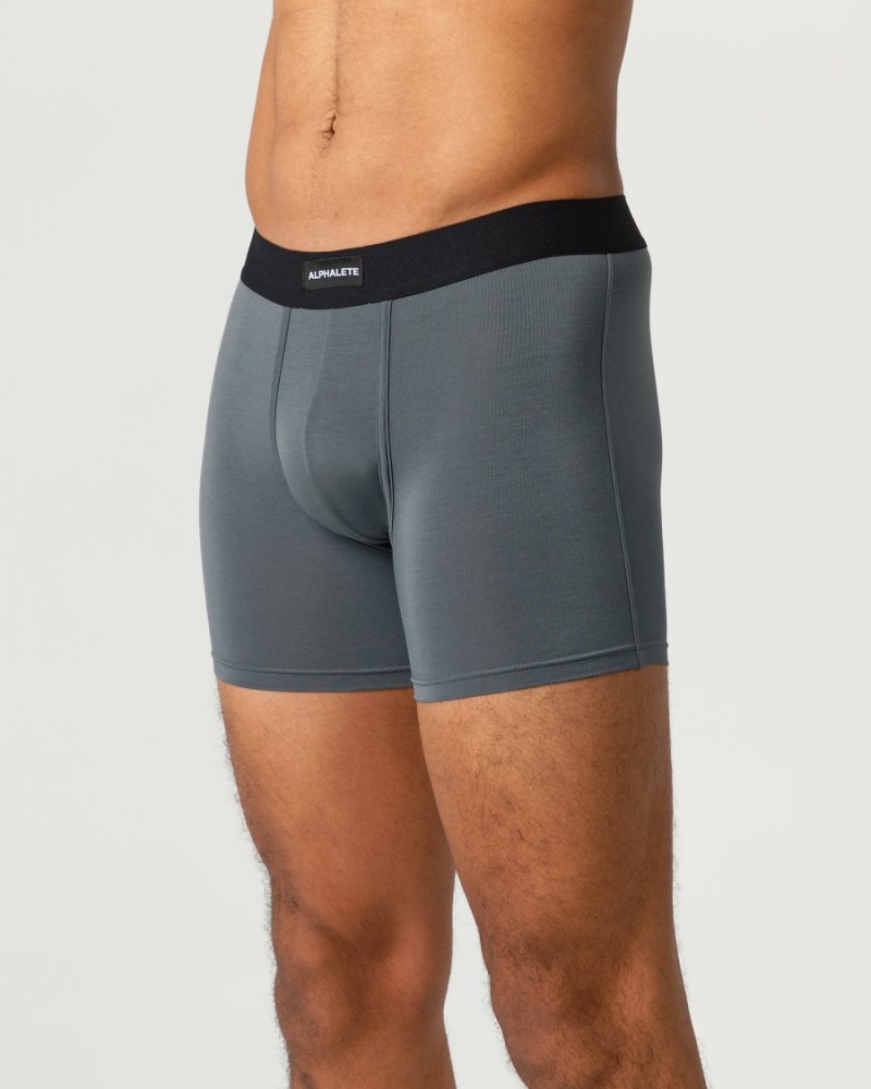 Alphalete Classic Bokserin Brief 3pk Miesten Alusvaatteet Mustat | IXGCN-5293