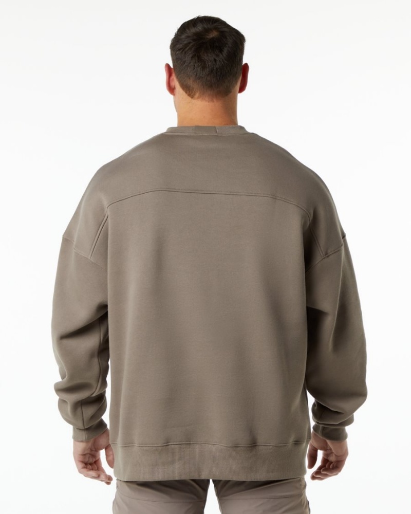 Alphalete Classic Crew Miesten Takit Mocha | PNQUC-6730