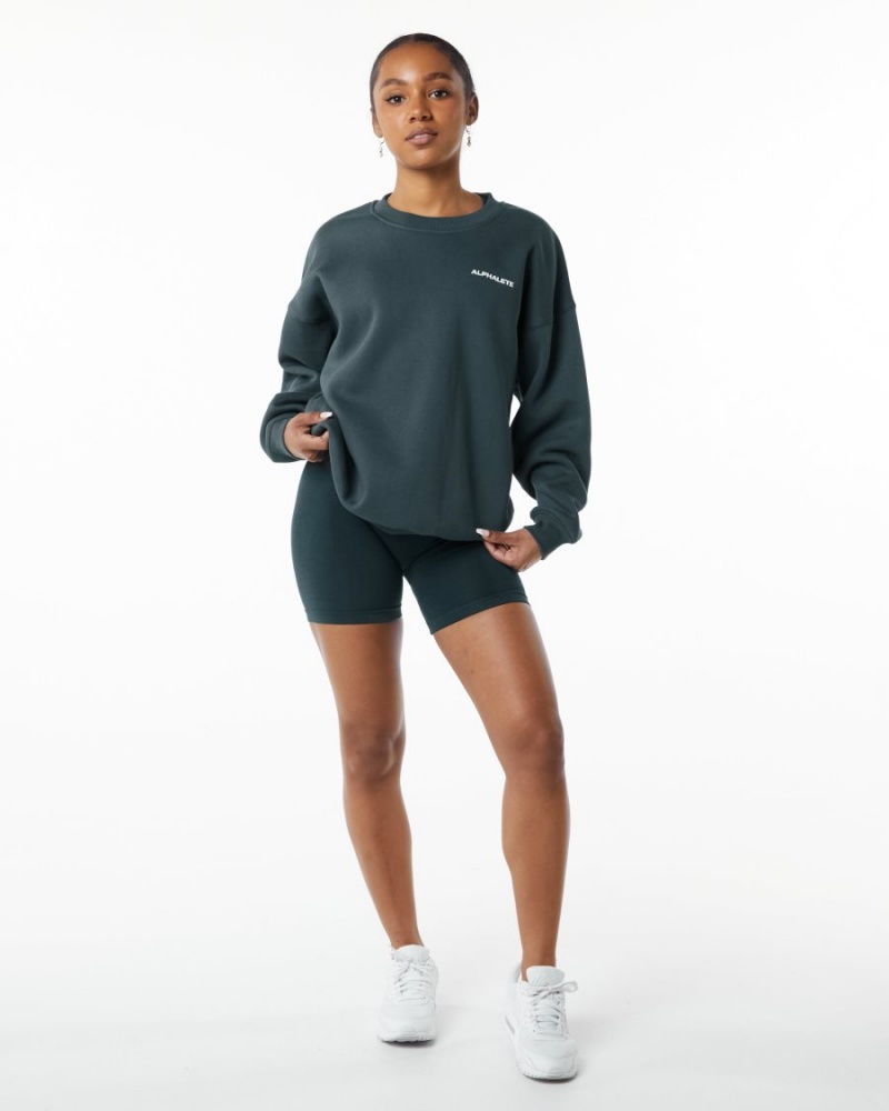 Alphalete Classic Crew Naisten Takit Ocean | LWMGV-0956