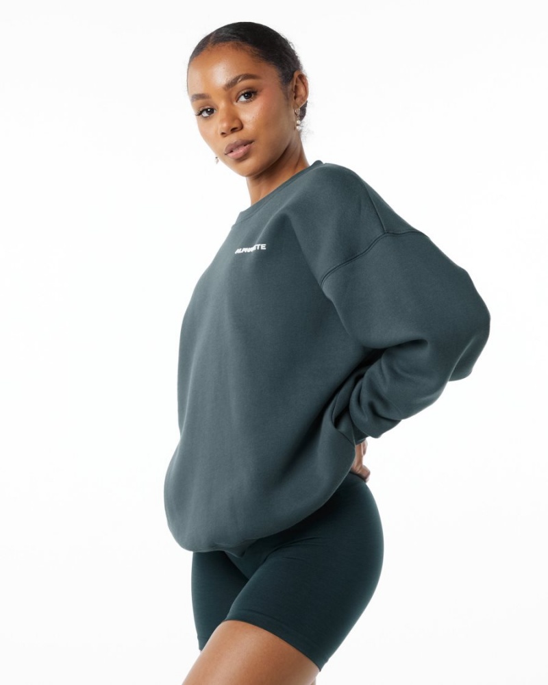 Alphalete Classic Crew Naisten Takit Ocean | LWMGV-0956