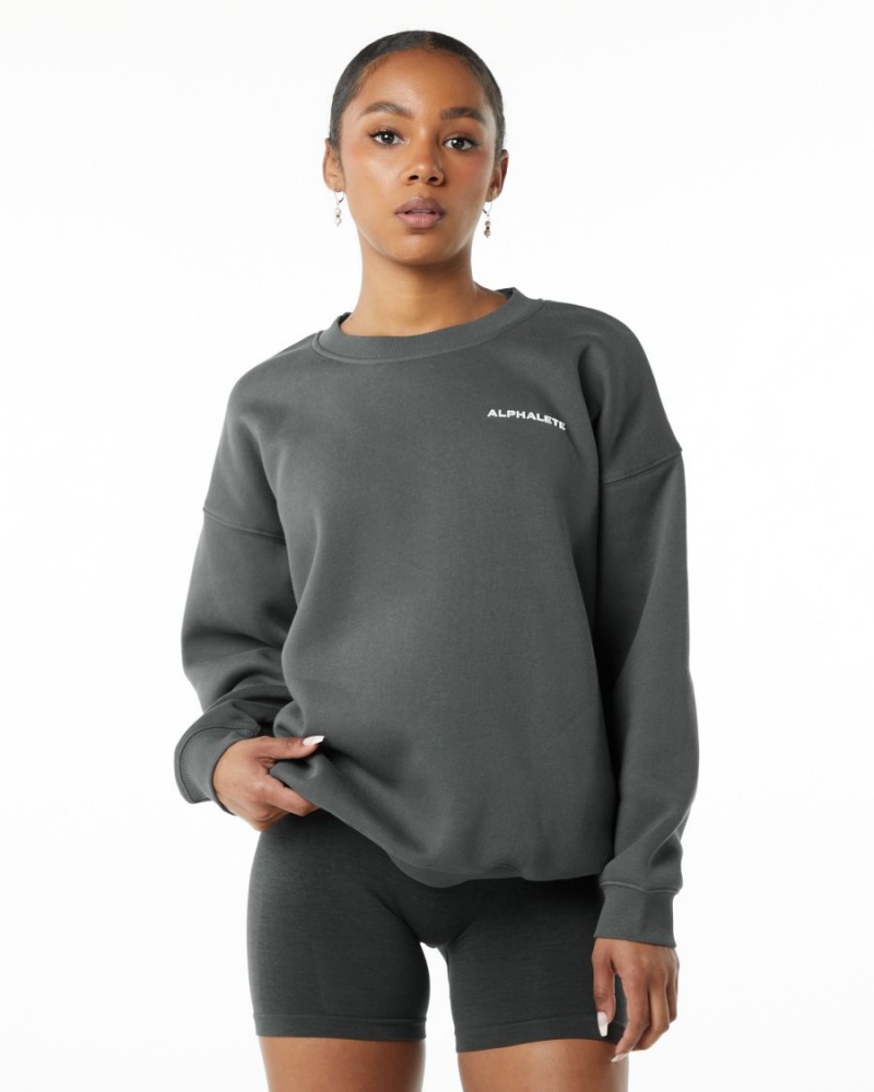 Alphalete Classic Crew Naisten Takit Smoke | NTMZE-1527