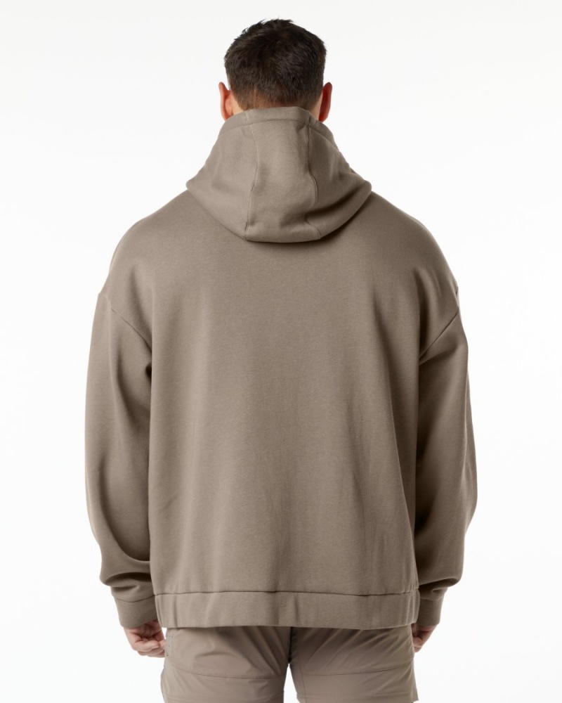 Alphalete Classic Full-Zip Jacket Miesten Takit Mocha | VZWDO-7835