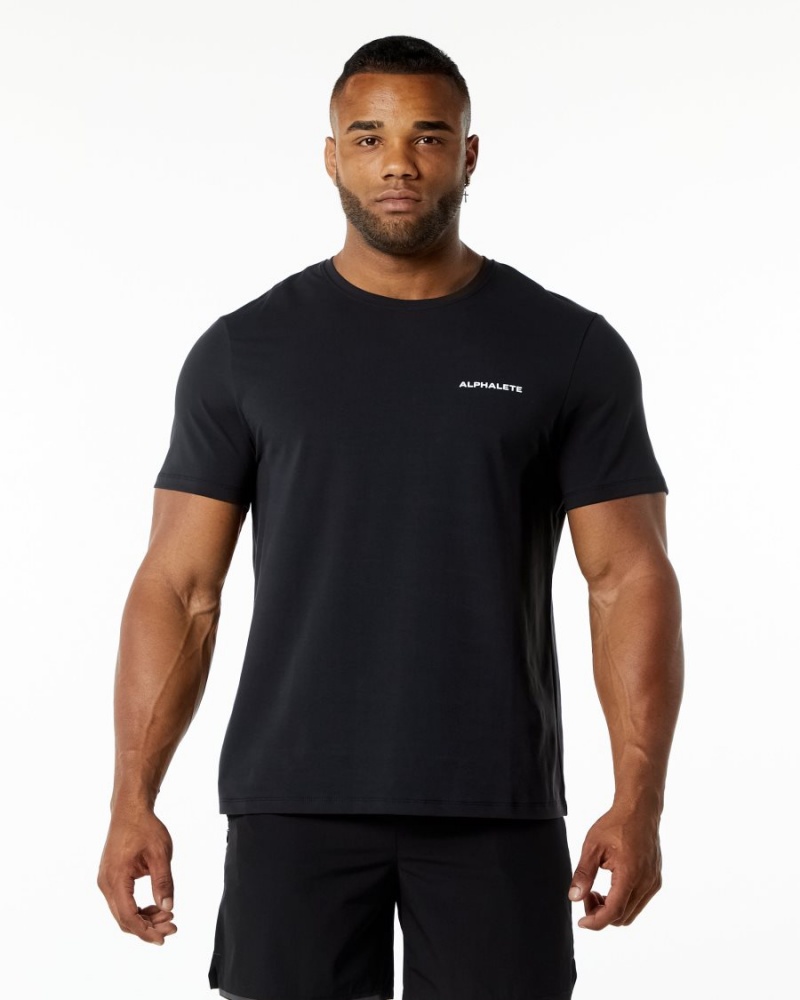 Alphalete Classic Tee Miesten Paidat Mustat | ZYILB-5638