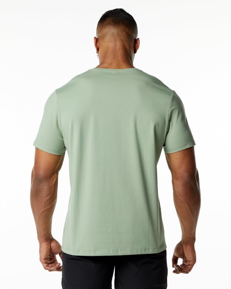 Alphalete Classic Tee Miesten Paidat Sage | TPGNM-7614