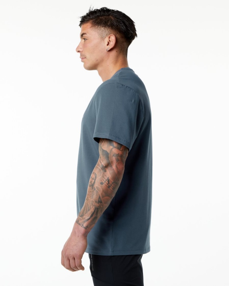 Alphalete Classic Tee Miesten Paidat Sininen | JPDRF-0967