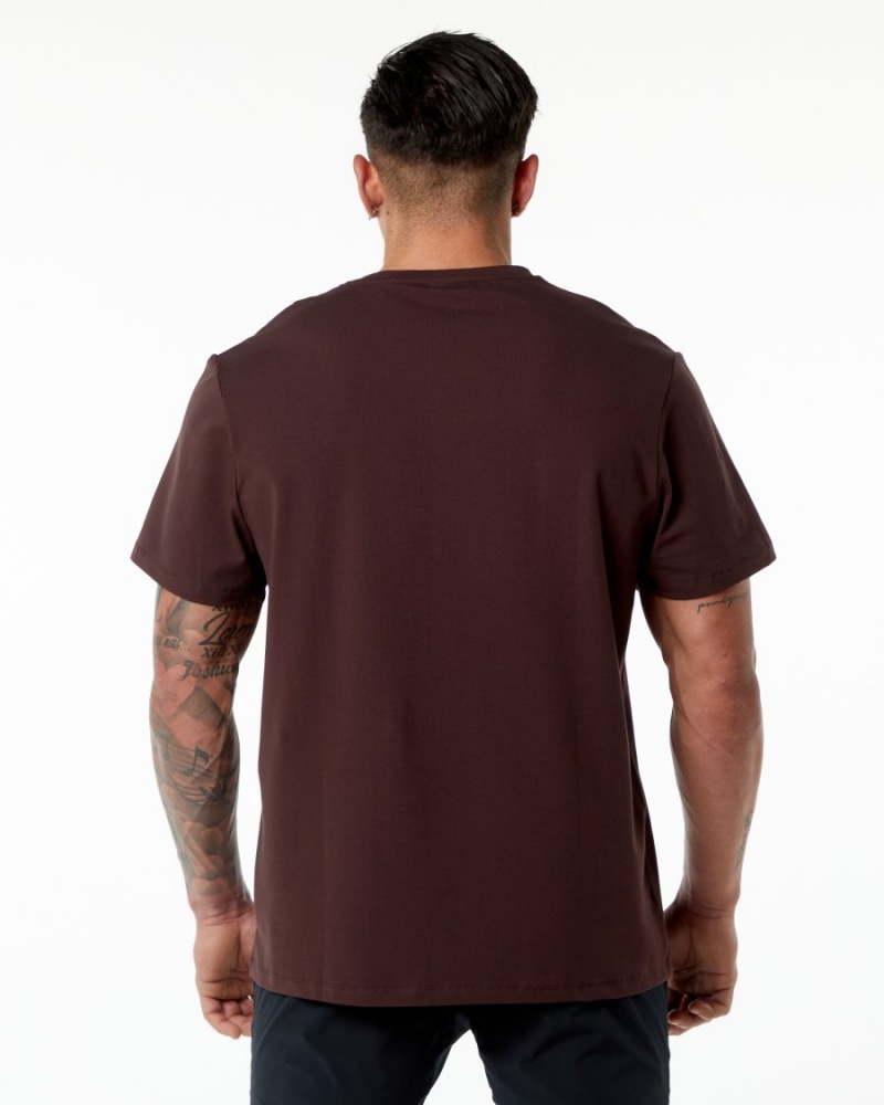 Alphalete Classic Tee Miesten Paidat Viininpunainen | CFTUW-2891