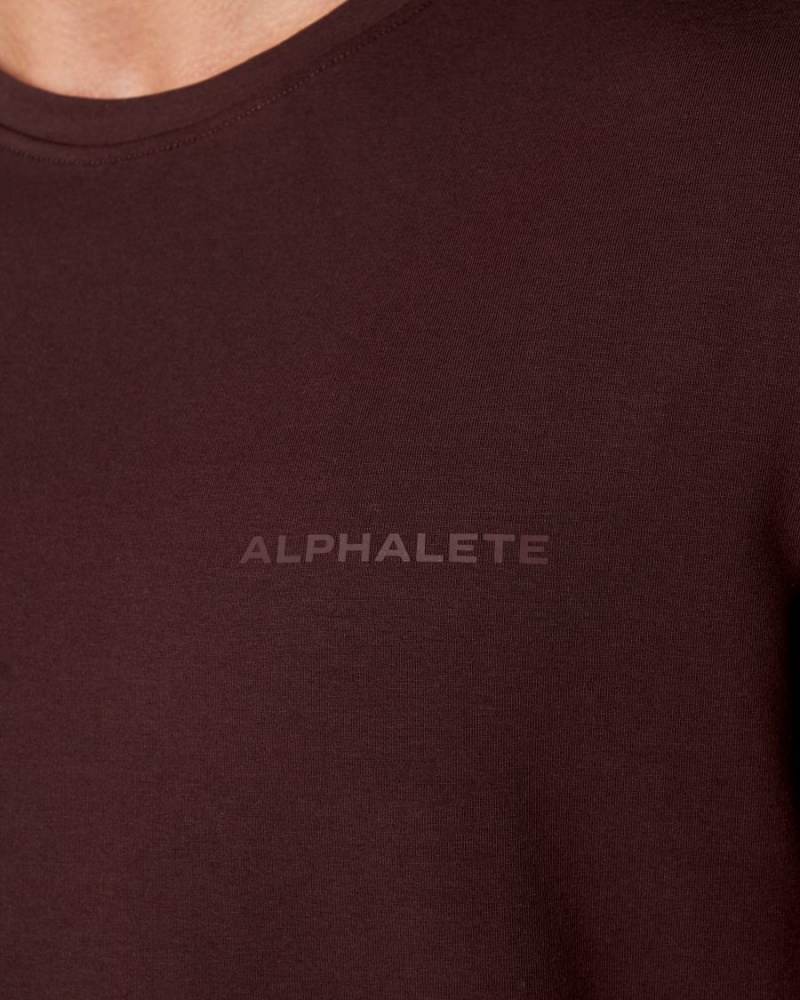 Alphalete Classic Tee Miesten Paidat Viininpunainen | CFTUW-2891