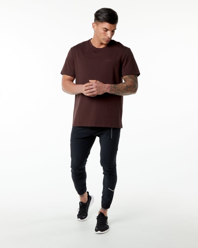 Alphalete Classic Tee Miesten Paidat Viininpunainen | CFTUW-2891