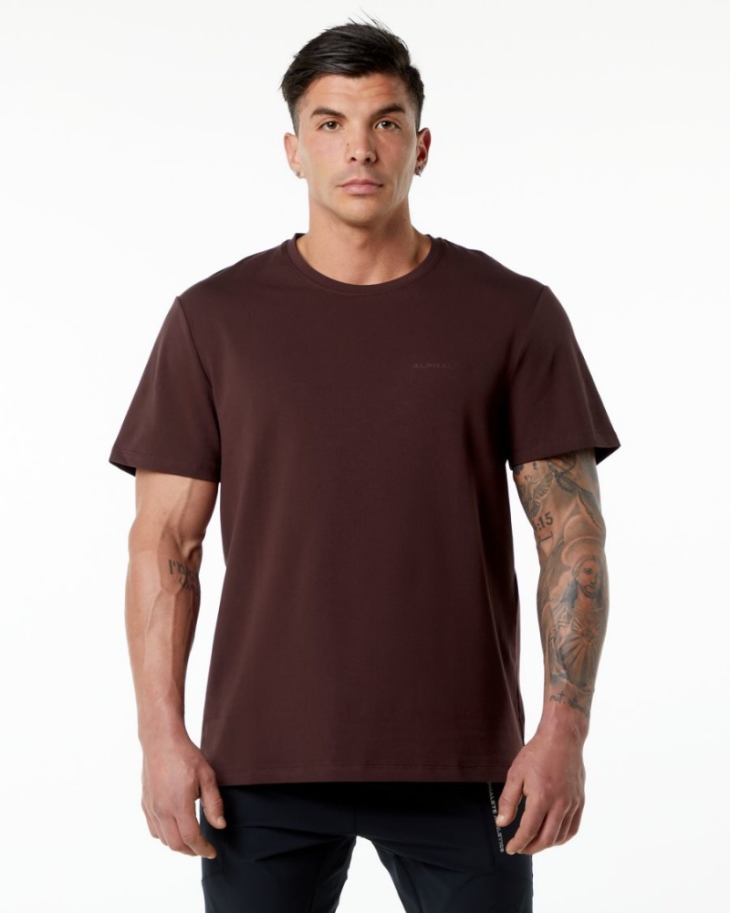 Alphalete Classic Tee Miesten Paidat Viininpunainen | CFTUW-2891