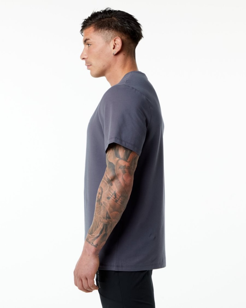 Alphalete Classic Tee Miesten Paidat Violetit | QGHYN-9347