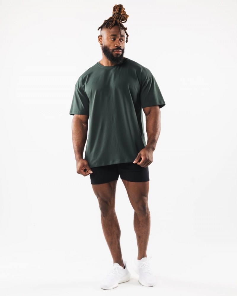 Alphalete Collegiate Tee Miesten Paidat Evergreen | CJLIU-0968