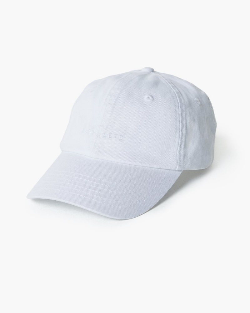 Alphalete Core Dad Hat Miesten Asusteet Valkoinen | AIQYG-3759