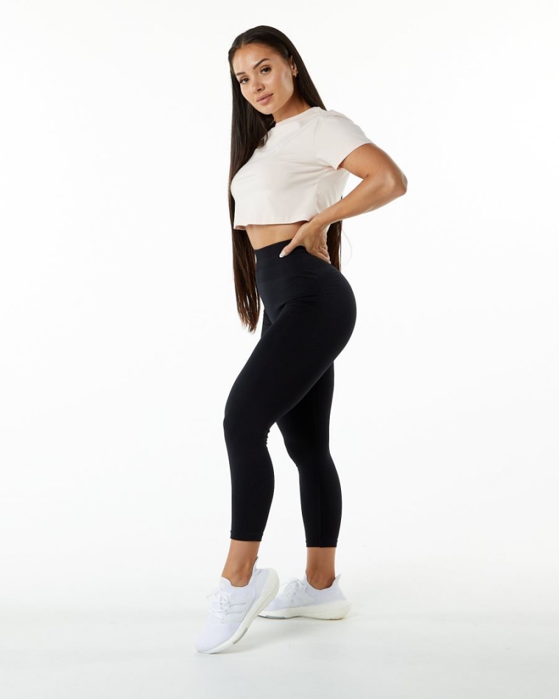 Alphalete Dynasty Crop Naisten Paidat Blush | GTOLC-0817