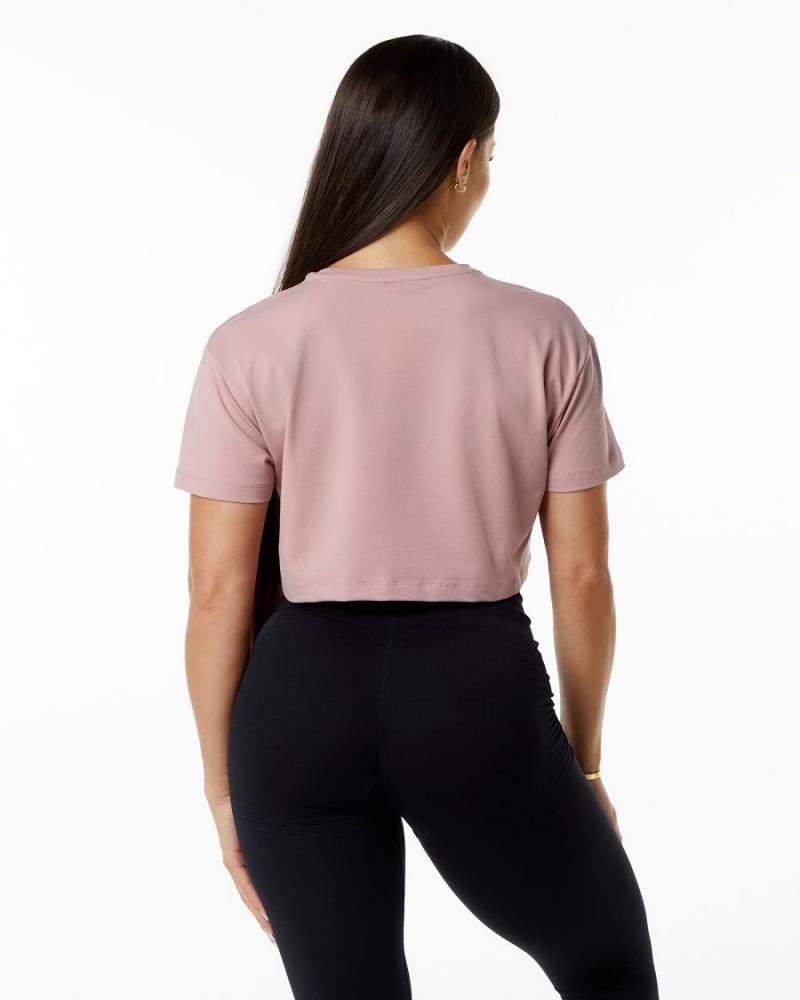 Alphalete Dynasty Crop Naisten Paidat Mauve | BHVZK-6187