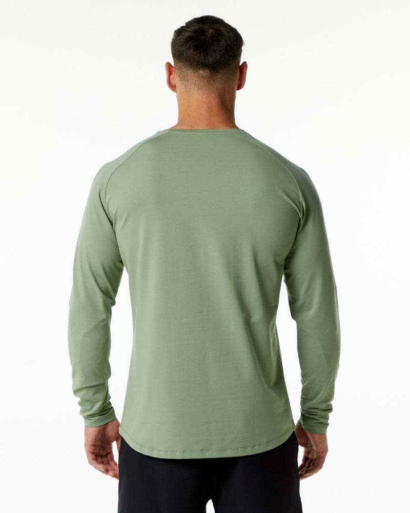 Alphalete Dynasty LS Tee Miesten Paidat Sage | LYQPS-6497