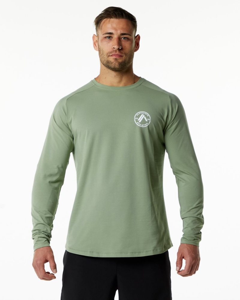 Alphalete Dynasty LS Tee Miesten Paidat Sage | LYQPS-6497