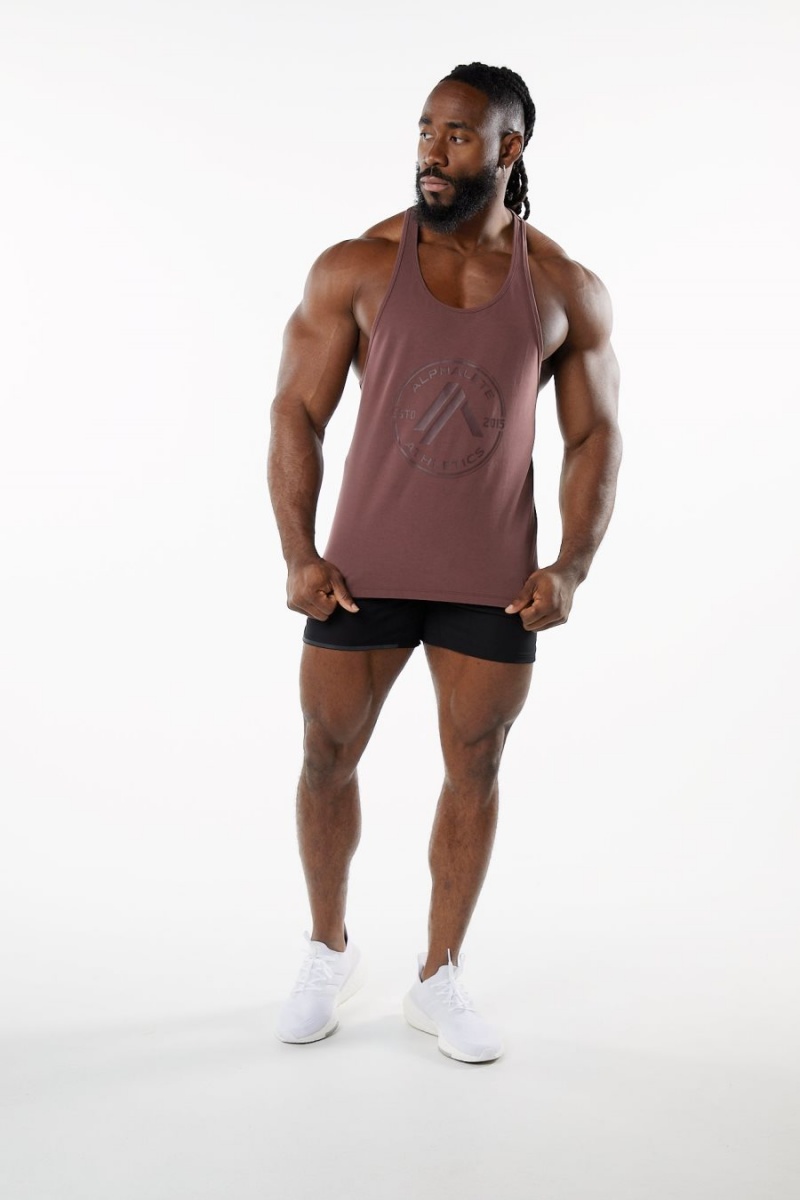 Alphalete Dynasty Stringer Miesten Stringers Merlot | MOTDP-8519