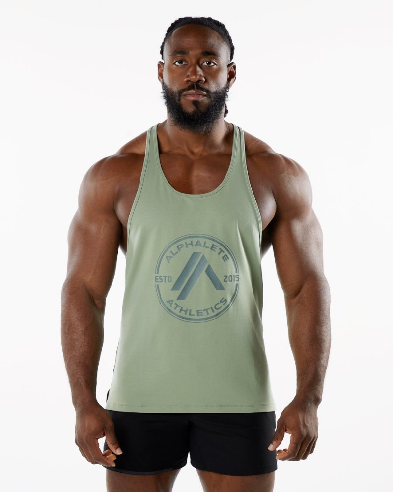 Alphalete Dynasty Stringer Miesten Stringers Sage | LGMXA-1340