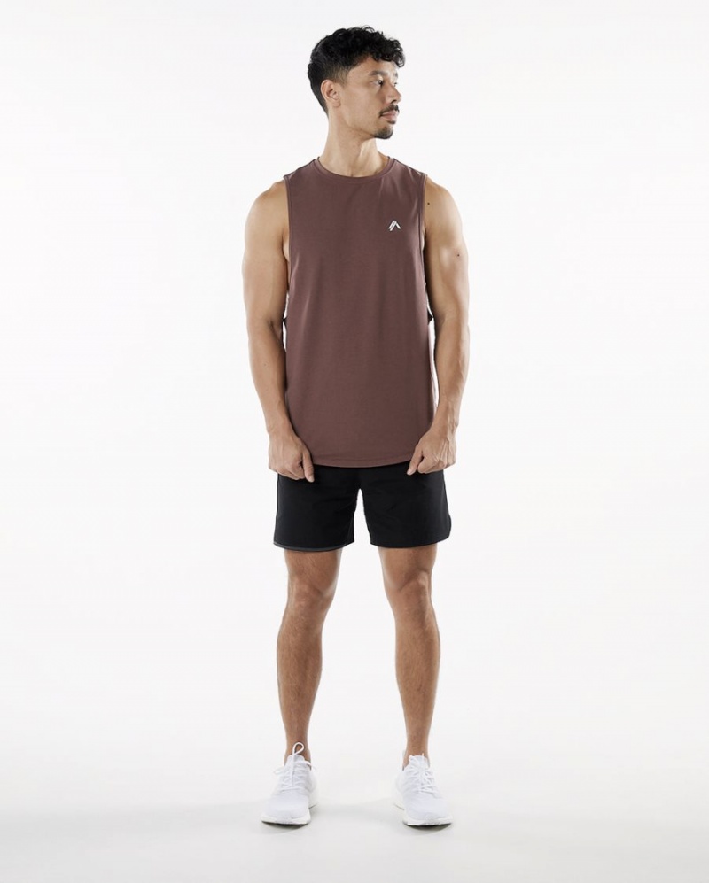 Alphalete Dynasty Tank Miesten Hihaton Paita Merlot | PBTNV-4316