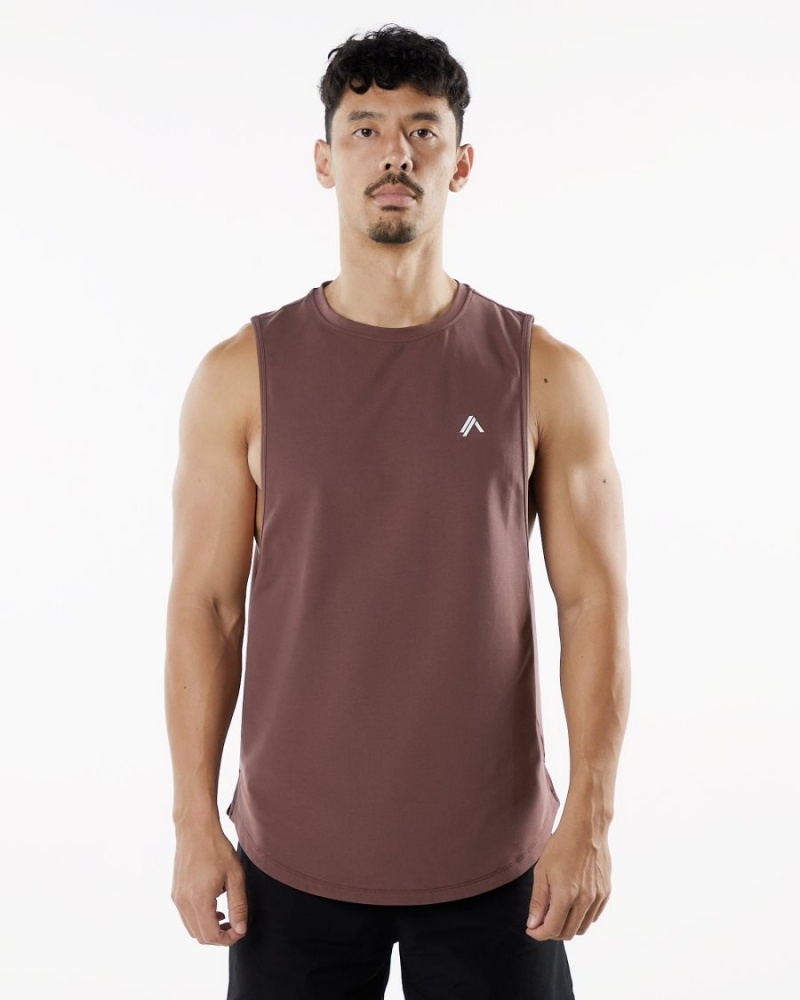 Alphalete Dynasty Tank Miesten Hihaton Paita Merlot | PBTNV-4316