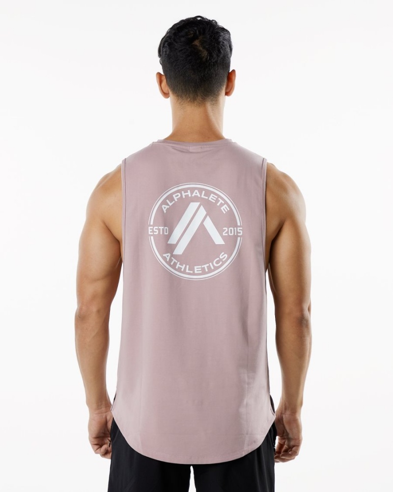 Alphalete Dynasty Tank Miesten Hihaton Paita Mauve | BAJEC-8917