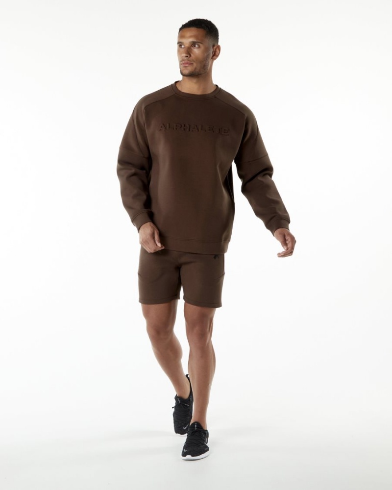 Alphalete ELMTS Crewneck Villa Miesten Takit Ruskea | XUMGJ-5804