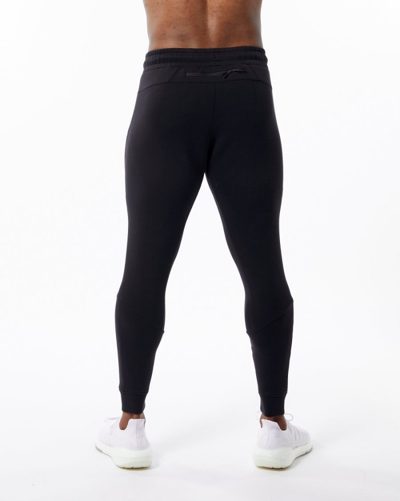 Alphalete ELMTS Cuffed Jogger Miesten Juoksuvaatteet Mustat | XLCZQ-0673