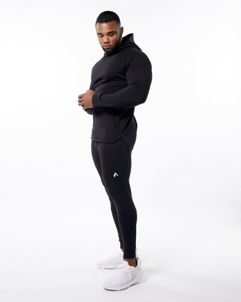 Alphalete ELMTS Cuffed Jogger Miesten Juoksuvaatteet Mustat | XLCZQ-0673