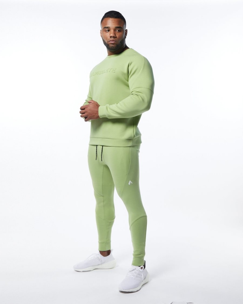 Alphalete ELMTS Cuffed Jogger Miesten Juoksuvaatteet Vaaleanvihreä | MNHWV-3468