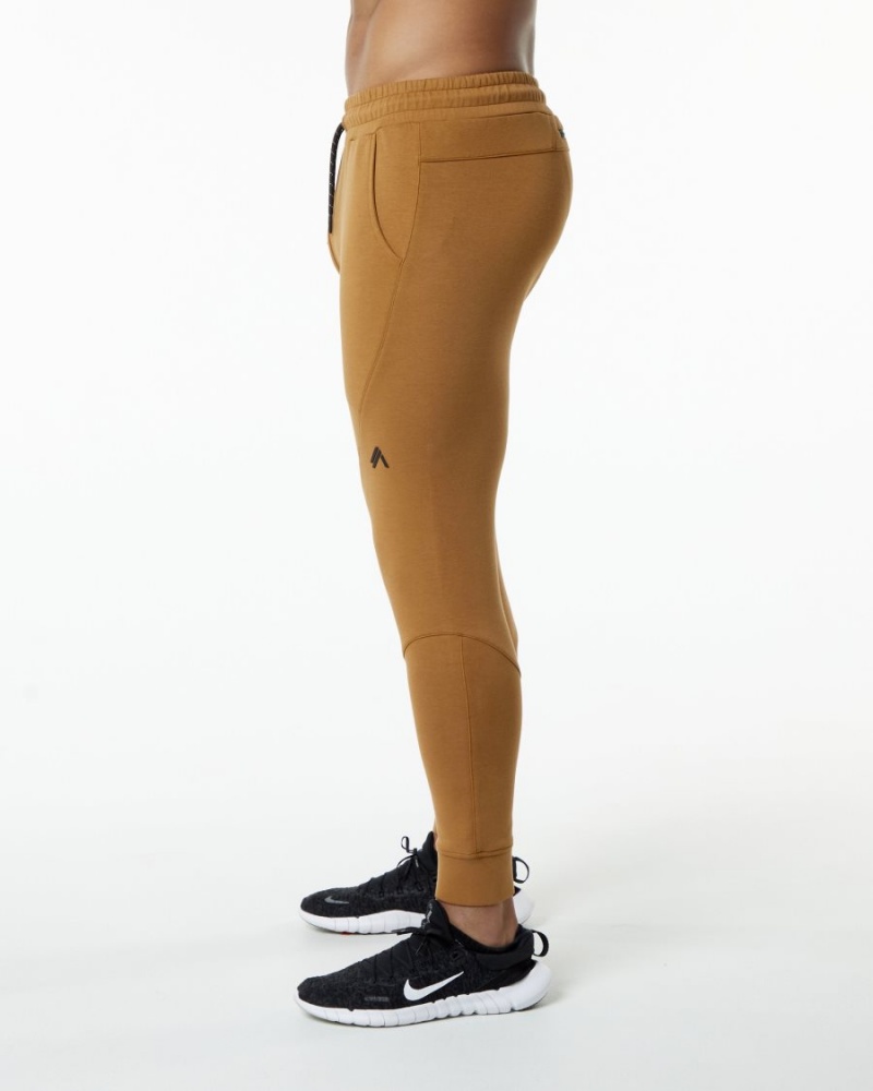 Alphalete ELMTS Cuffed Jogger Miesten Juoksuvaatteet Almond | WYKGR-3169