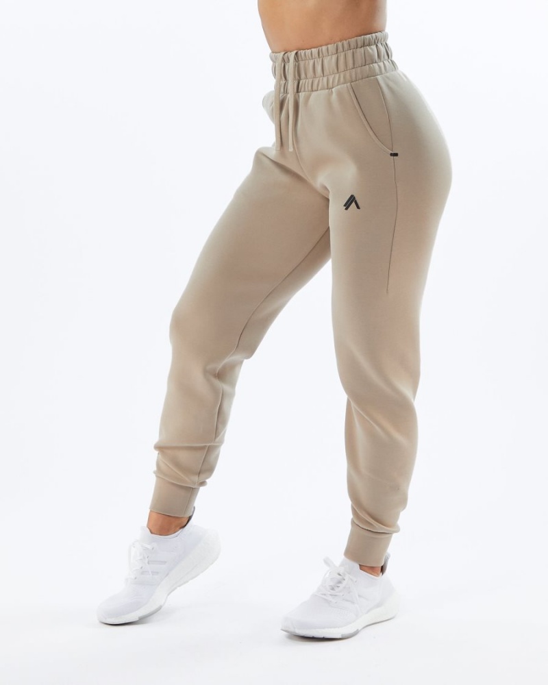 Alphalete ELMTS Cuffed Jogger Naisten Juoksuvaatteet Tan | MAEGP-9176