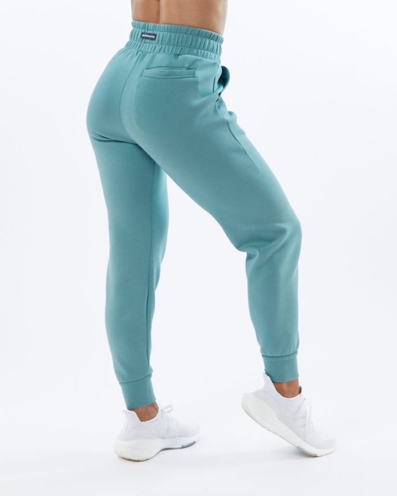 Alphalete ELMTS Cuffed Jogger Naisten Juoksuvaatteet Teal | MQRNE-5260