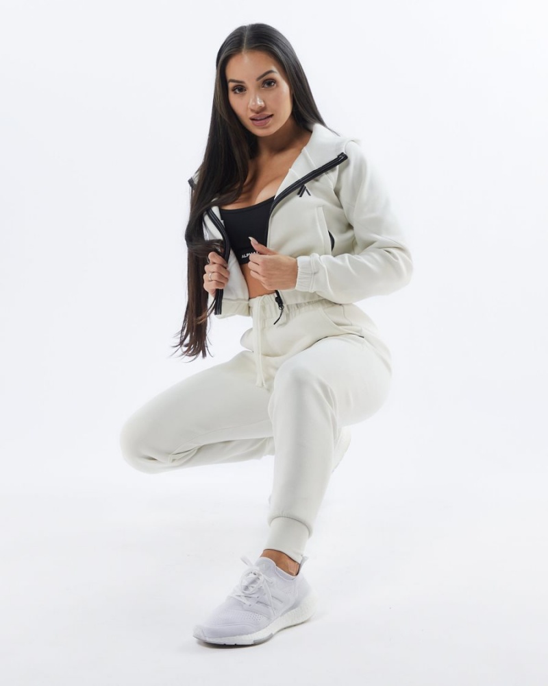 Alphalete ELMTS Cuffed Jogger Naisten Juoksuvaatteet Kerma | YHOTS-9358