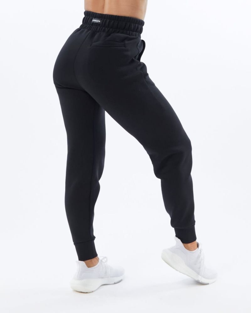 Alphalete ELMTS Cuffed Jogger Naisten Juoksuvaatteet Mustat | HODUS-7865