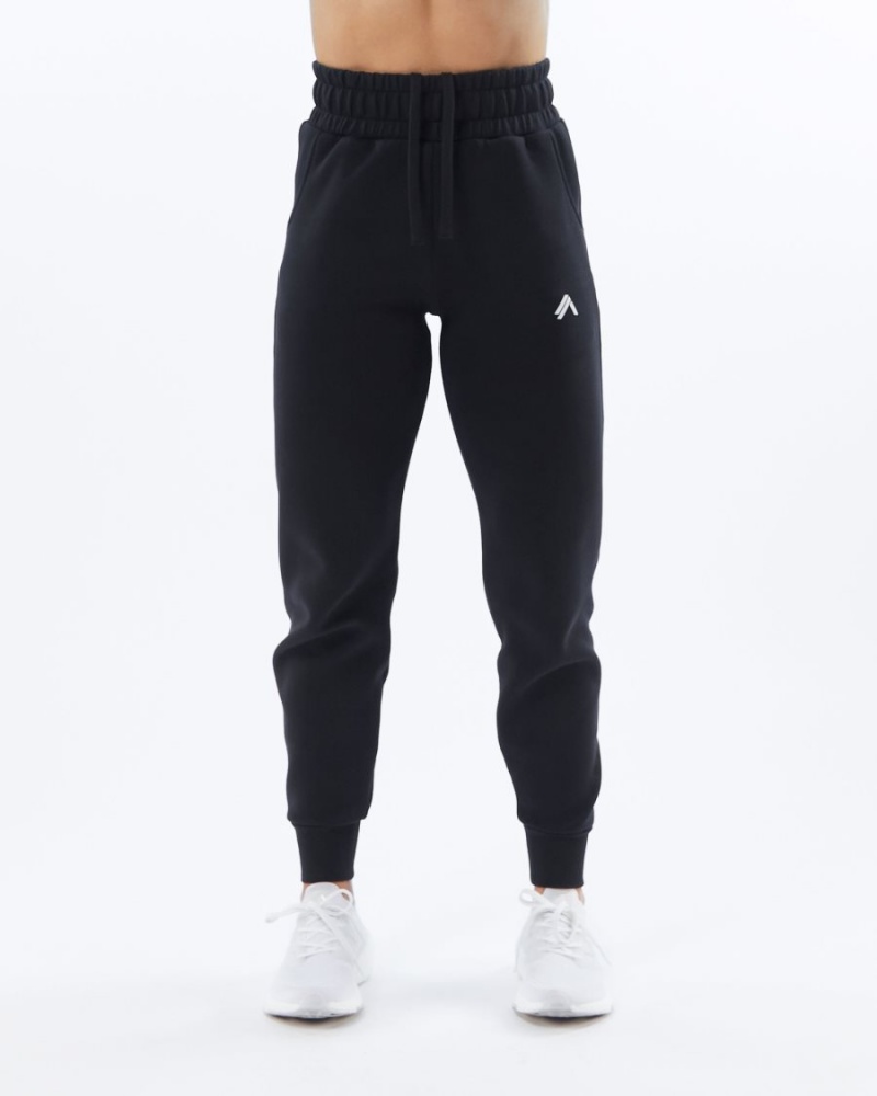 Alphalete ELMTS Cuffed Jogger Naisten Juoksuvaatteet Mustat | HODUS-7865