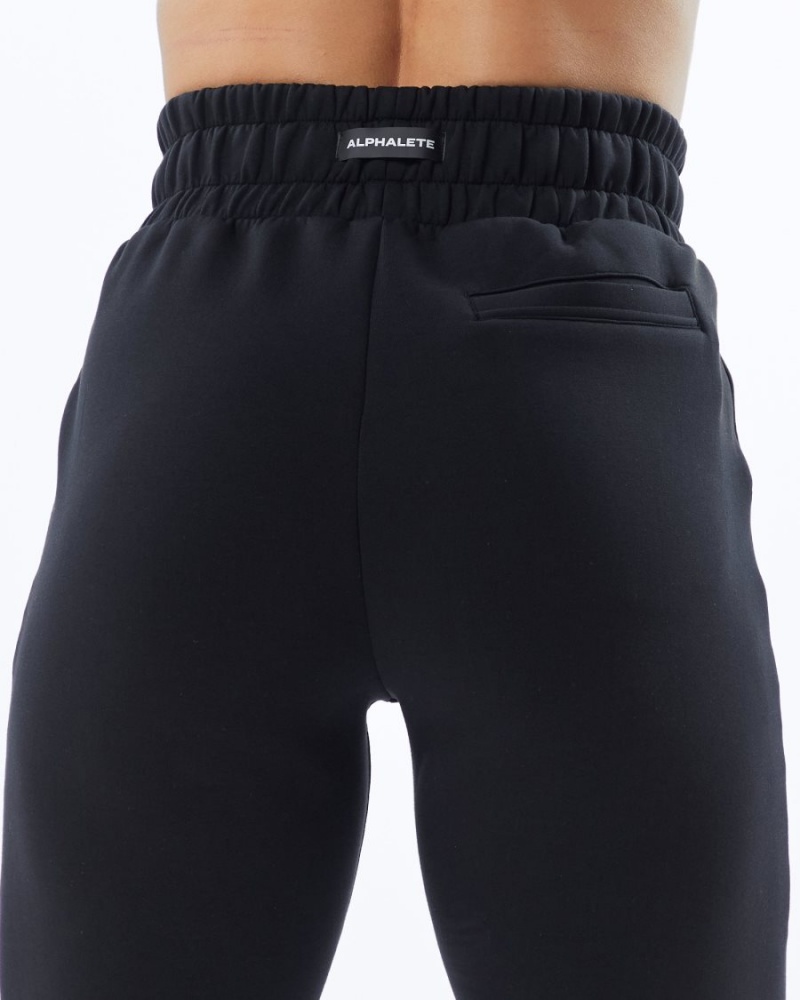 Alphalete ELMTS Cuffed Jogger Naisten Juoksuvaatteet Mustat | HODUS-7865