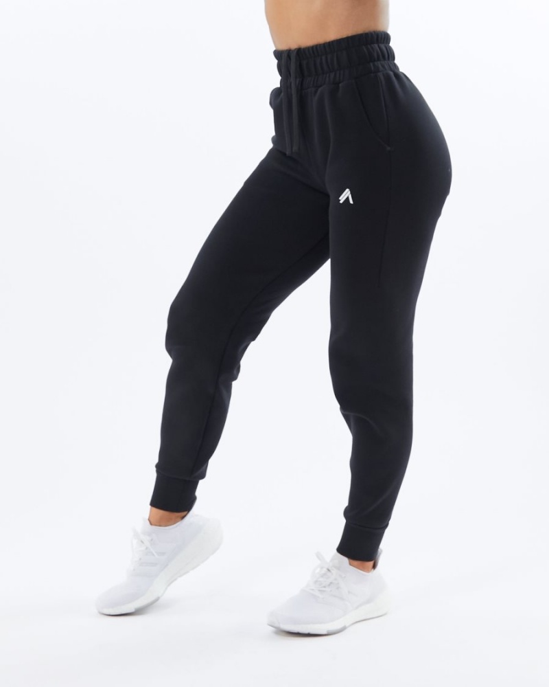 Alphalete ELMTS Cuffed Jogger Naisten Juoksuvaatteet Mustat | HODUS-7865