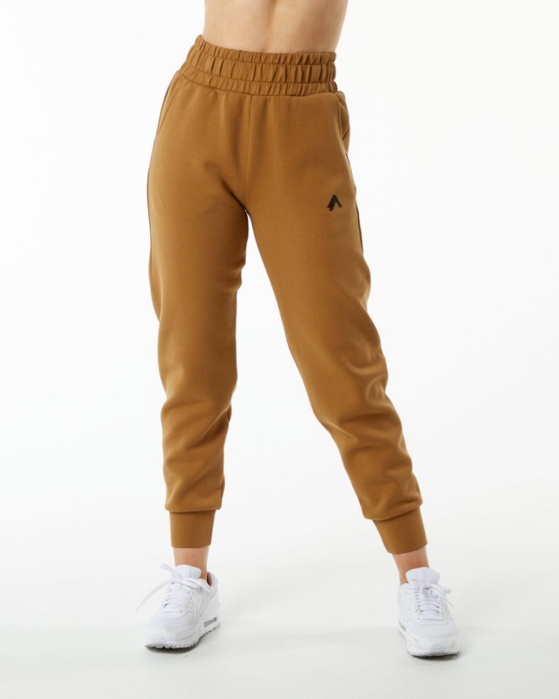 Alphalete ELMTS Cuffed Jogger Naisten Juoksuvaatteet Almond | XUNHR-6208