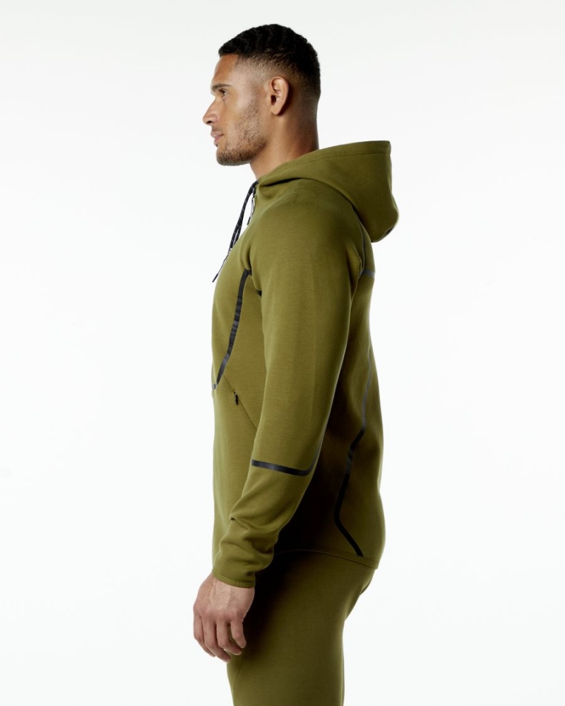 Alphalete ELMTS Urheilulliset Jacket Miesten Takit Moss | MSDEK-6415