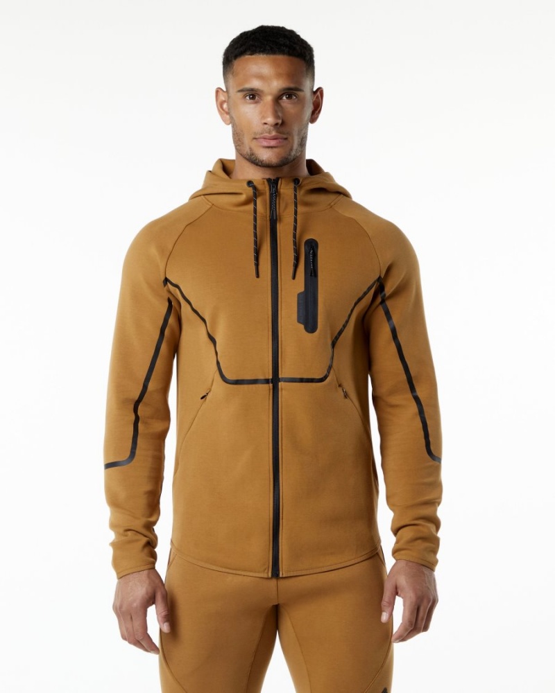 Alphalete ELMTS Urheilulliset Jacket Miesten Takit Almond | CHLMX-5612