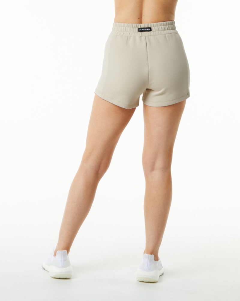 Alphalete ELMTS Urheilulliset Lyhyt 3.5" Naisten Shortsit Vanilla | TOBMH-7452