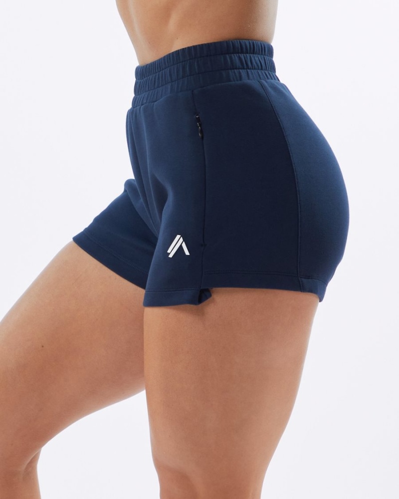 Alphalete ELMTS Urheilulliset Lyhyt 3.5" Naisten Shortsit Laivastonsininen | XQOAS-3628