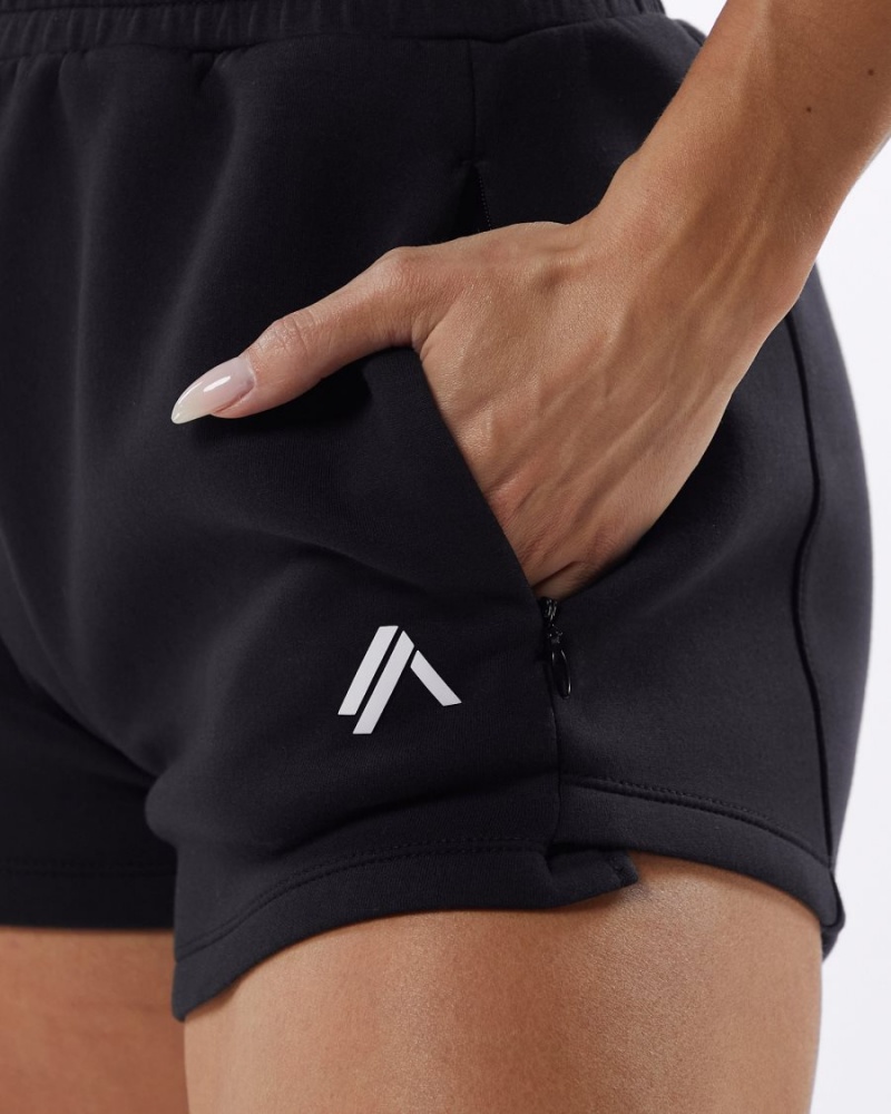 Alphalete ELMTS Urheilulliset Lyhyt 3.5" Naisten Shortsit Mustat | FZSAK-2659