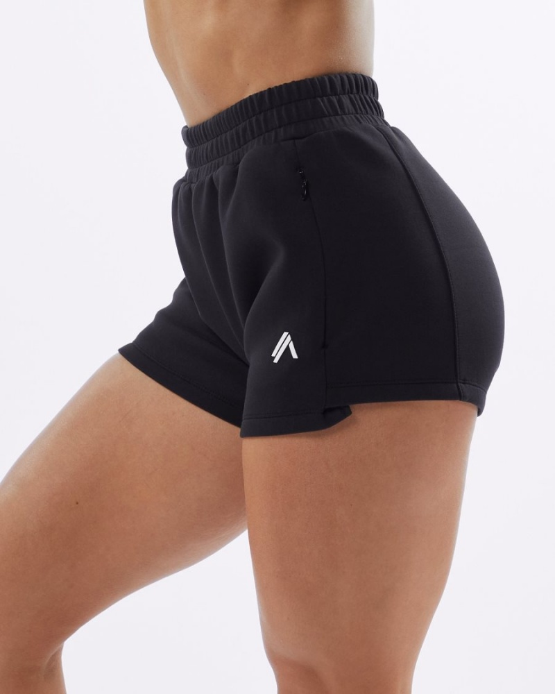 Alphalete ELMTS Urheilulliset Lyhyt 3.5" Naisten Shortsit Mustat | FZSAK-2659