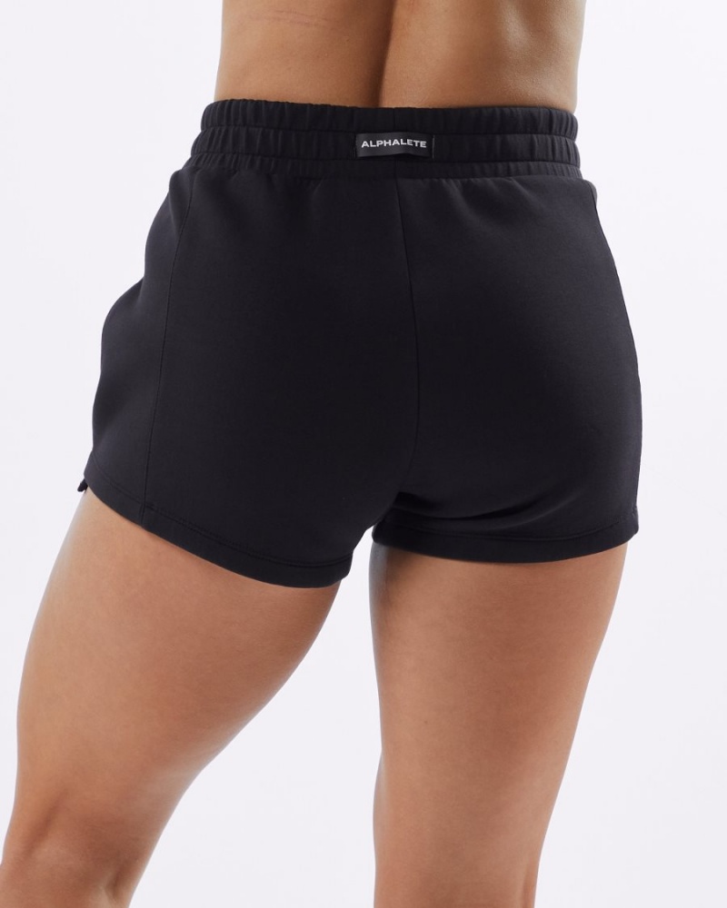 Alphalete ELMTS Urheilulliset Lyhyt 3.5" Naisten Shortsit Mustat | FZSAK-2659