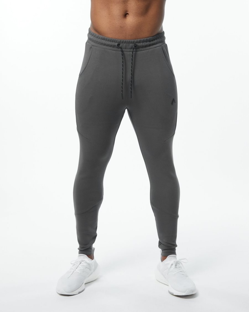 Alphalete ELMTS Zip Jogger Miesten Juoksuvaatteet Charcoal | OVBEH-5064