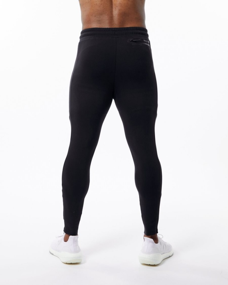 Alphalete ELMTS Zip Jogger Miesten Juoksuvaatteet Mustat | XRYQV-4125