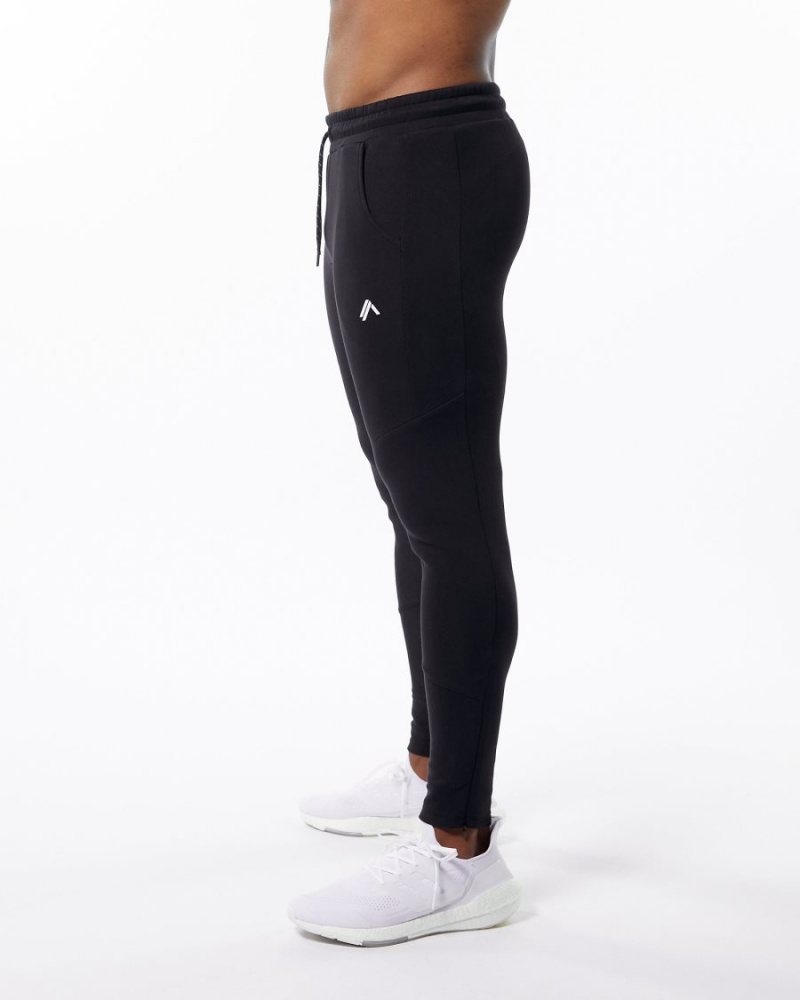 Alphalete ELMTS Zip Jogger Miesten Juoksuvaatteet Mustat | XRYQV-4125