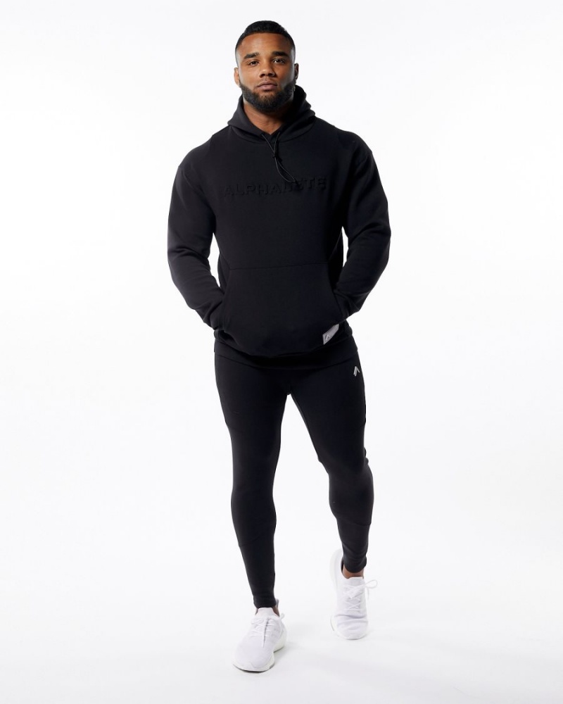 Alphalete ELMTS Zip Jogger Miesten Juoksuvaatteet Mustat | XRYQV-4125